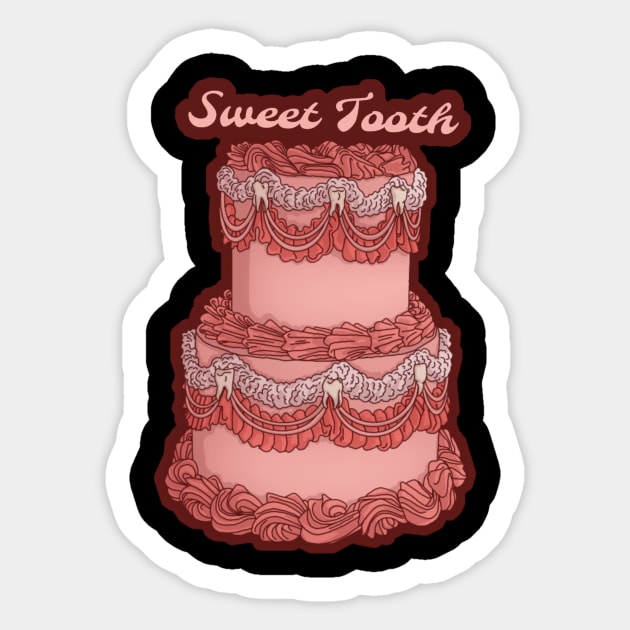 Sweet tooth Sticker by Ohfrekb